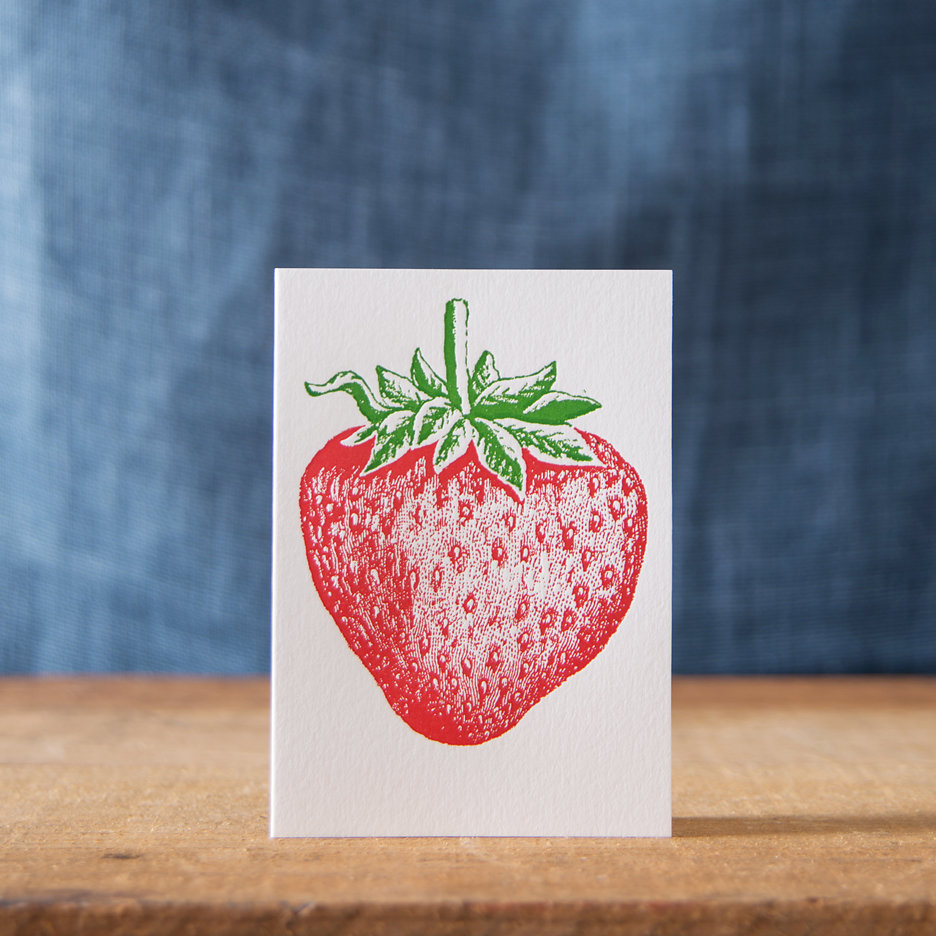 Strawberry notecards