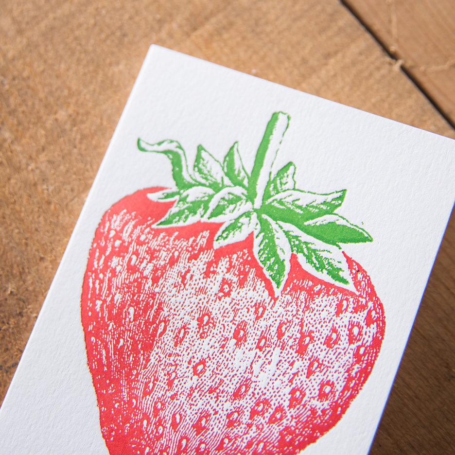 Strawberry notecards