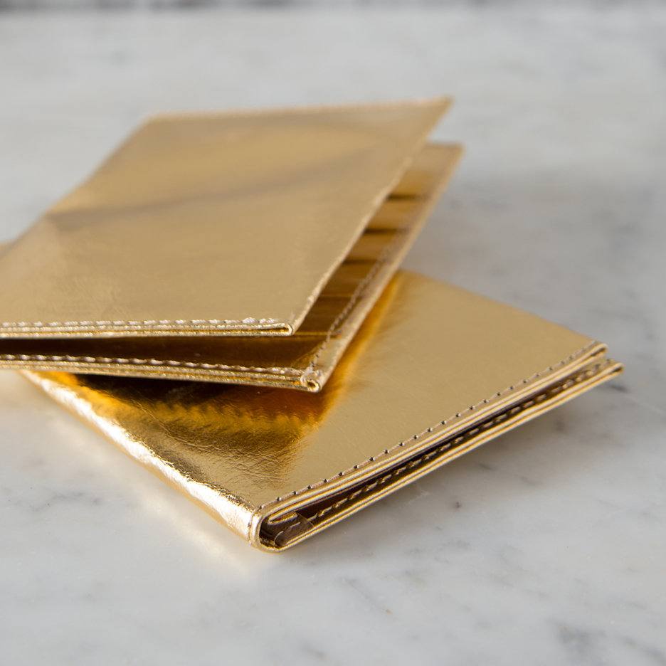 Metallic gold travel / card wallet Uashmama