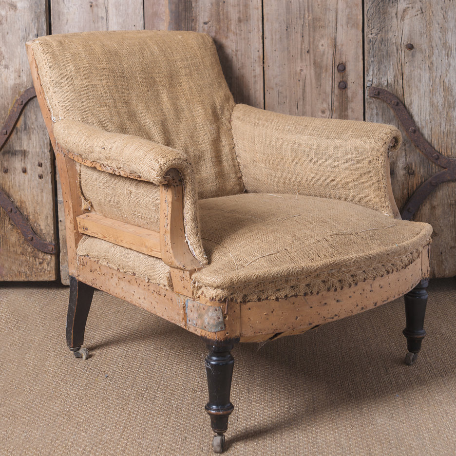 Antique French chair, unupholstered